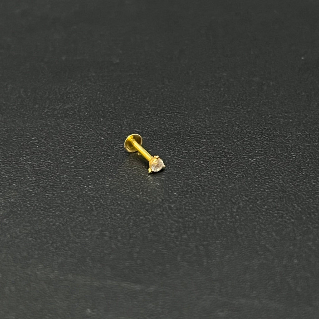 Gold Nosepins 1mm Stone