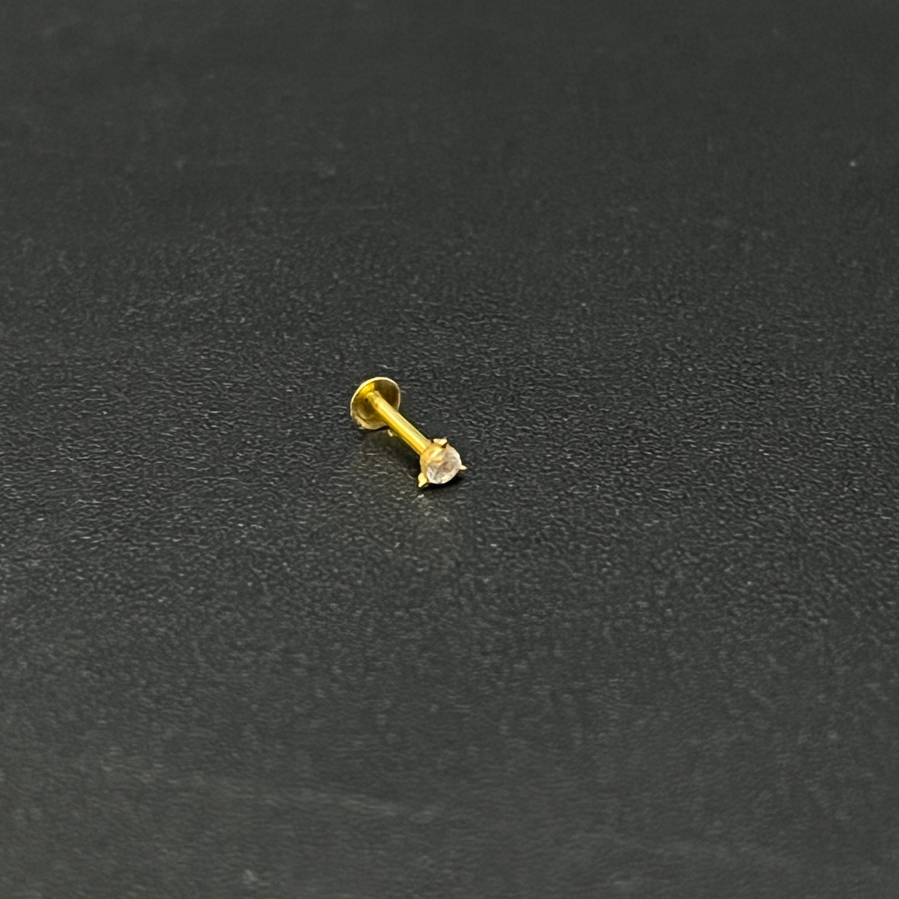 Gold Nosepins 1mm Stone