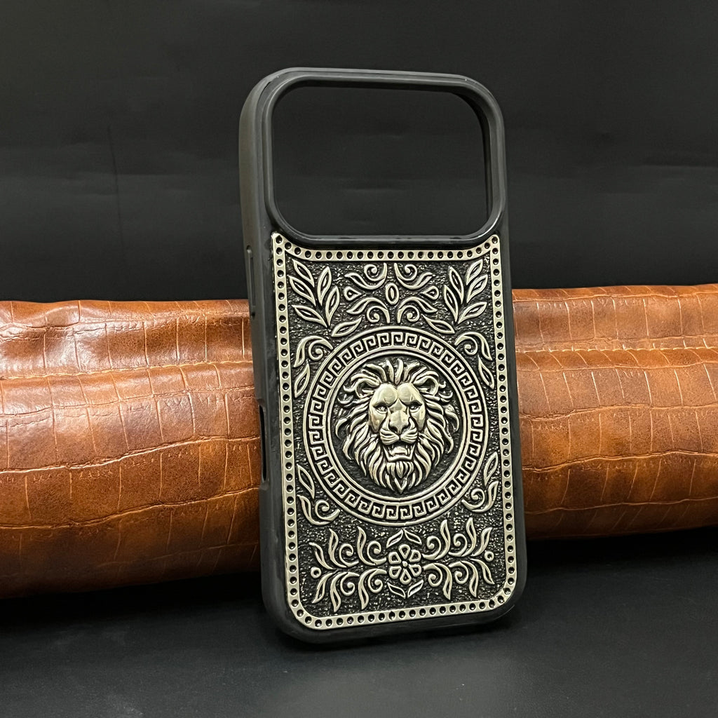 Silver IPhone 17 Pro Lion Back Case 925
