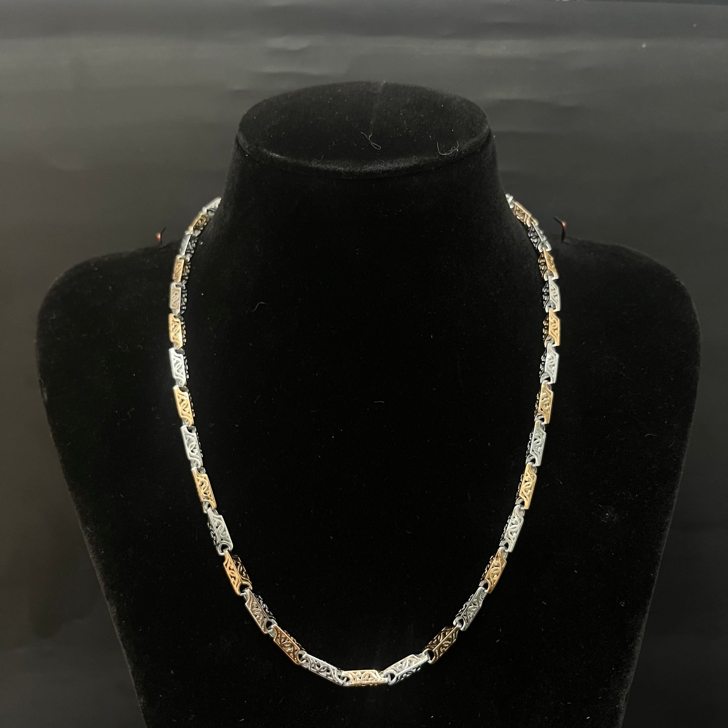 Silver Mens Chain Box Bahubali Rosegold