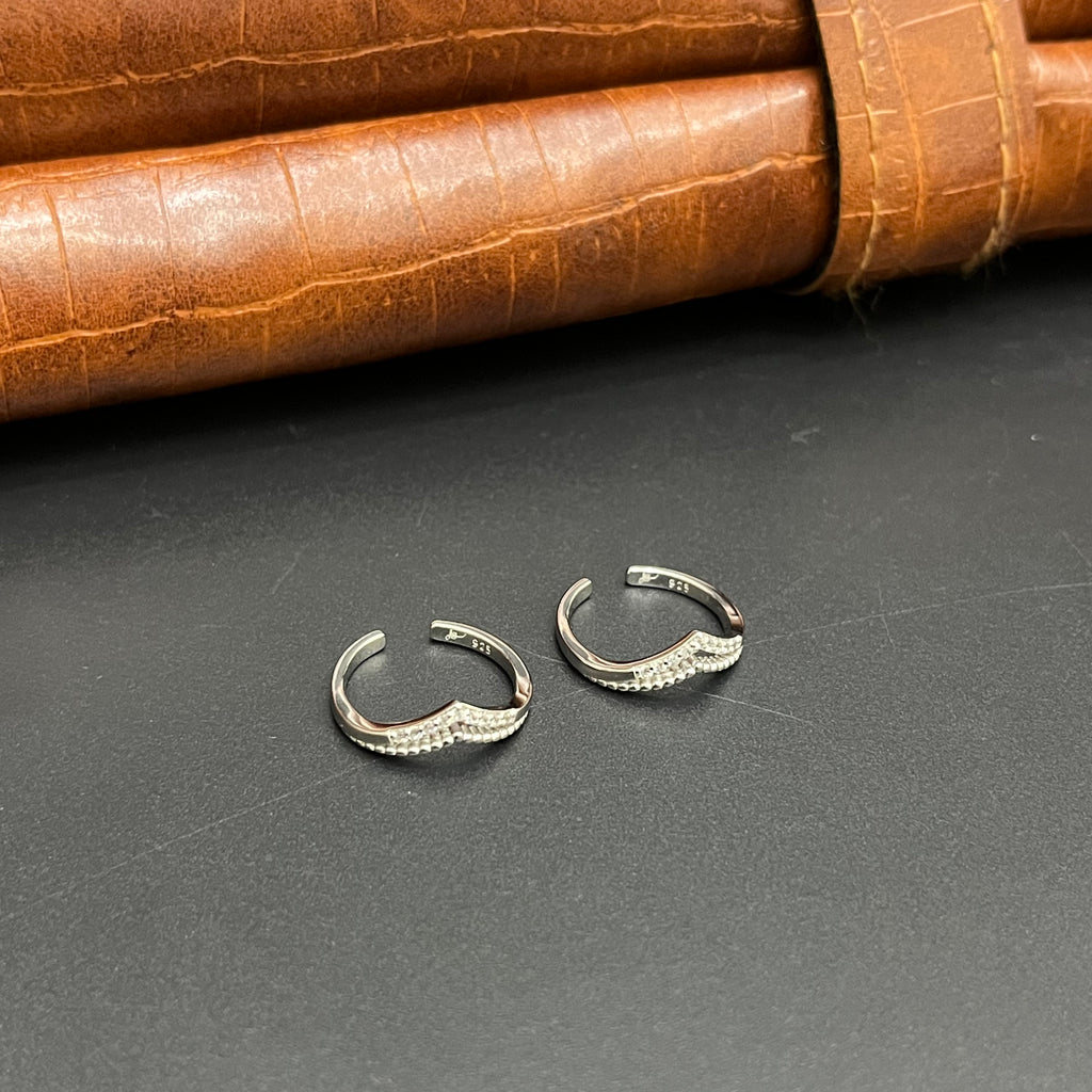 Silver Ladies Toe Ring Vanki V 925