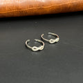 Silver Ladies Toe Rings Infinity Cz 925