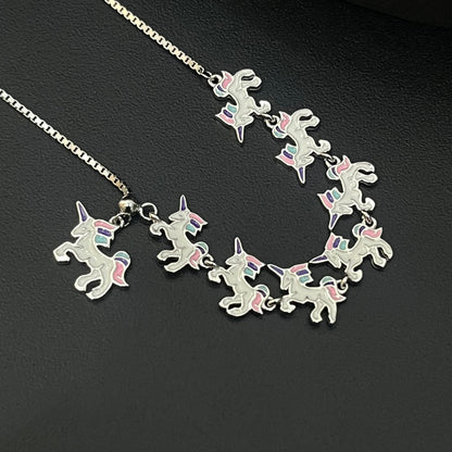 Silver Baby Chain Unicorn