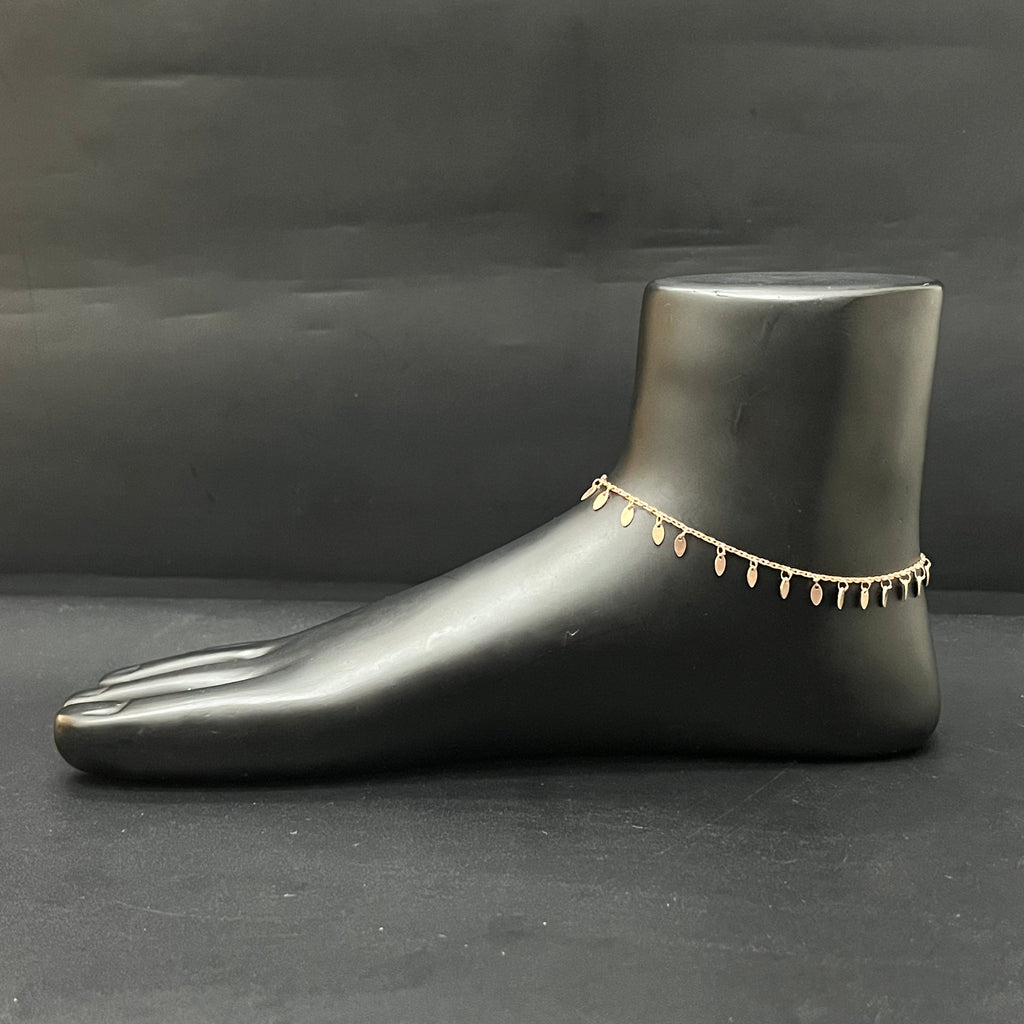 Ladies  Silver Anklet Beads RG