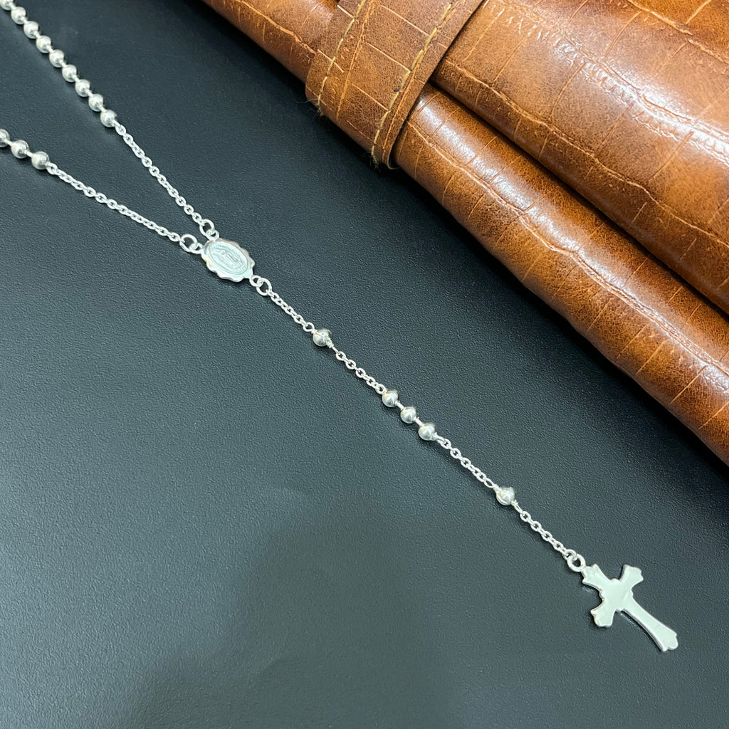 Silver Jesus Jabba Malai Bold M02 925