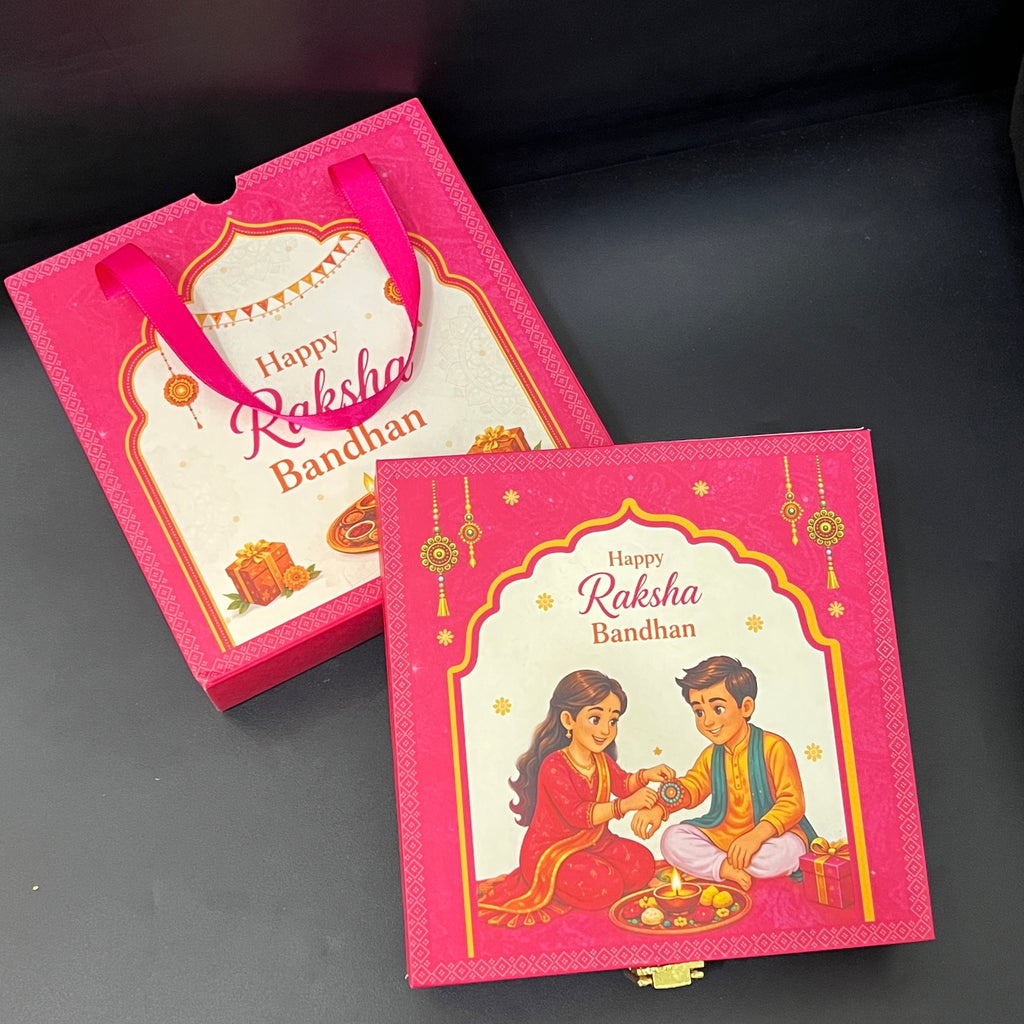 Silver Raksh Bandhan Gift Box 6grams Coin Set 999