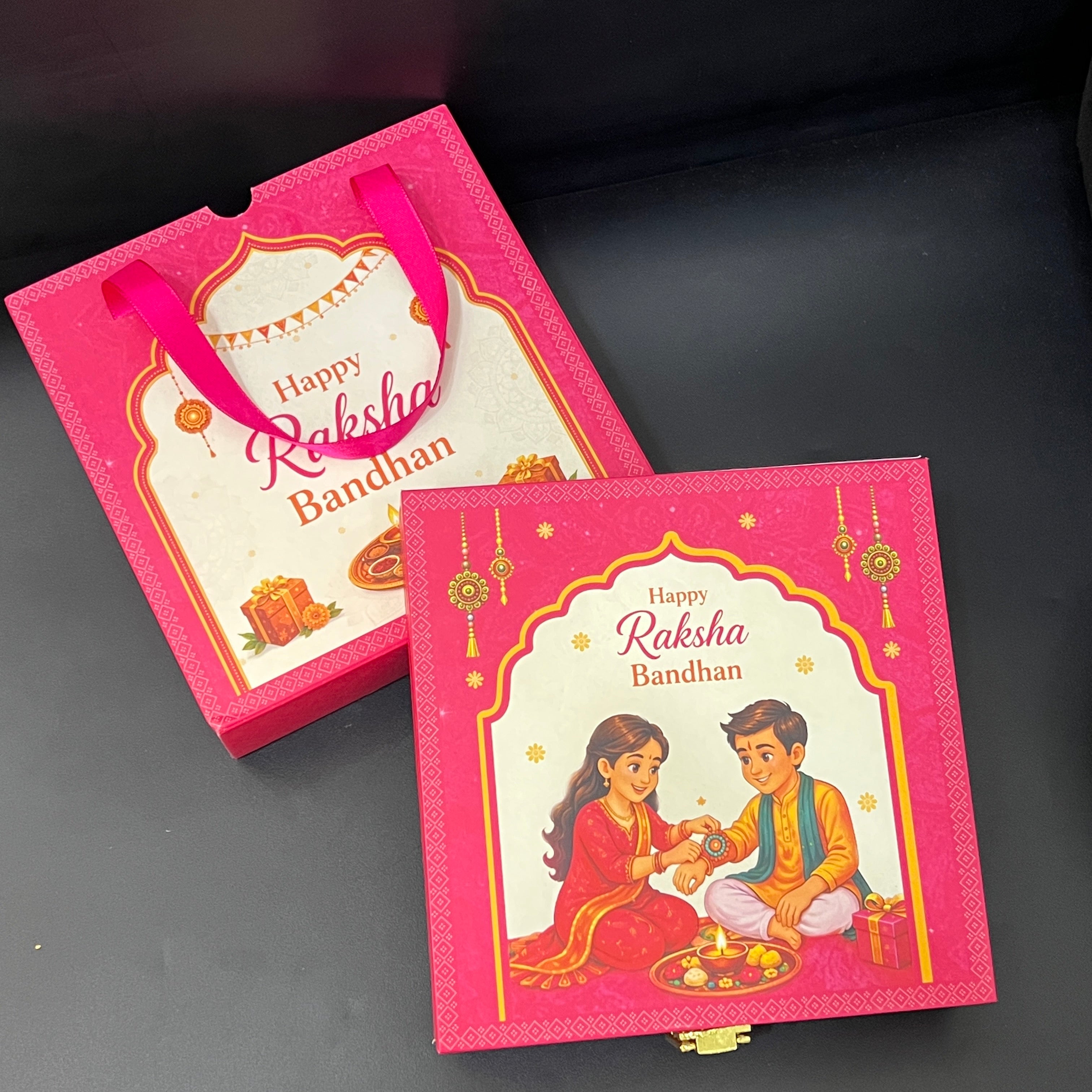 Silver Raksh Bandhan Gift Box 6grams Coin Set 999