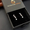 Pure Silver Bluetooth Earcuffs Hanging Drops RG