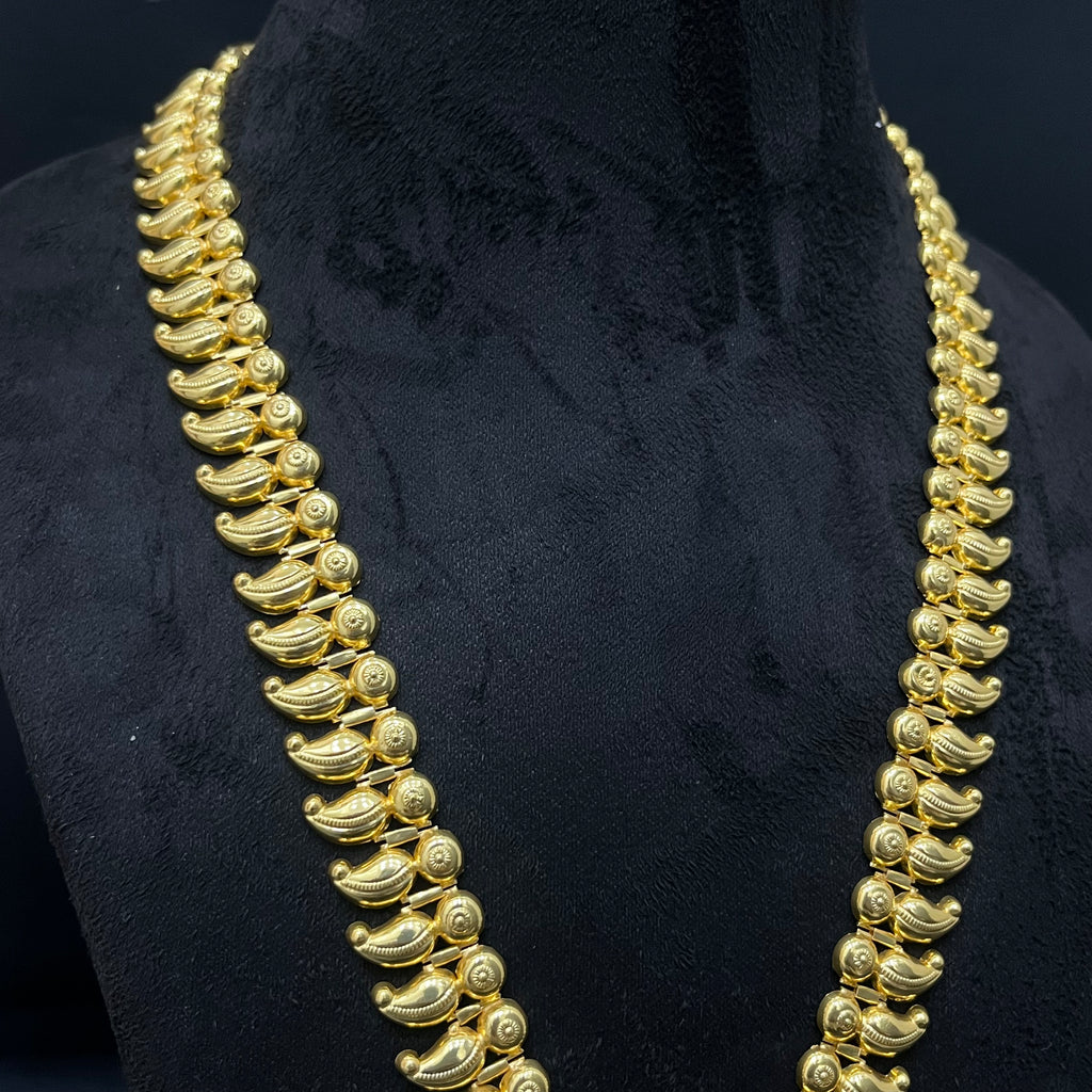Silver Kerala Haram Gold Finished 925 KH1