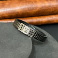 Silver Mens Flexible Bracelet FB3 925
