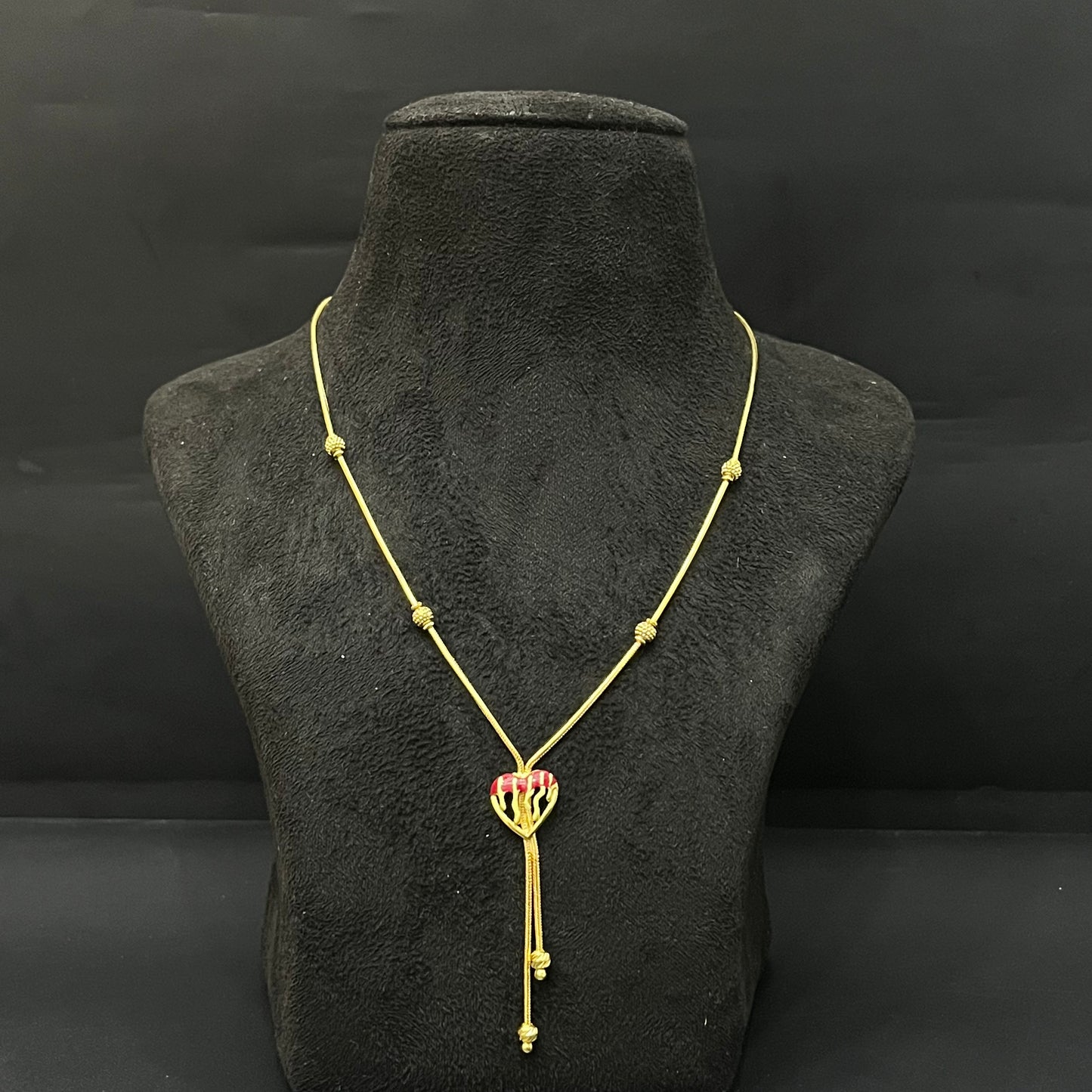 Silver Gold Finished Dokiya Chain Heartz