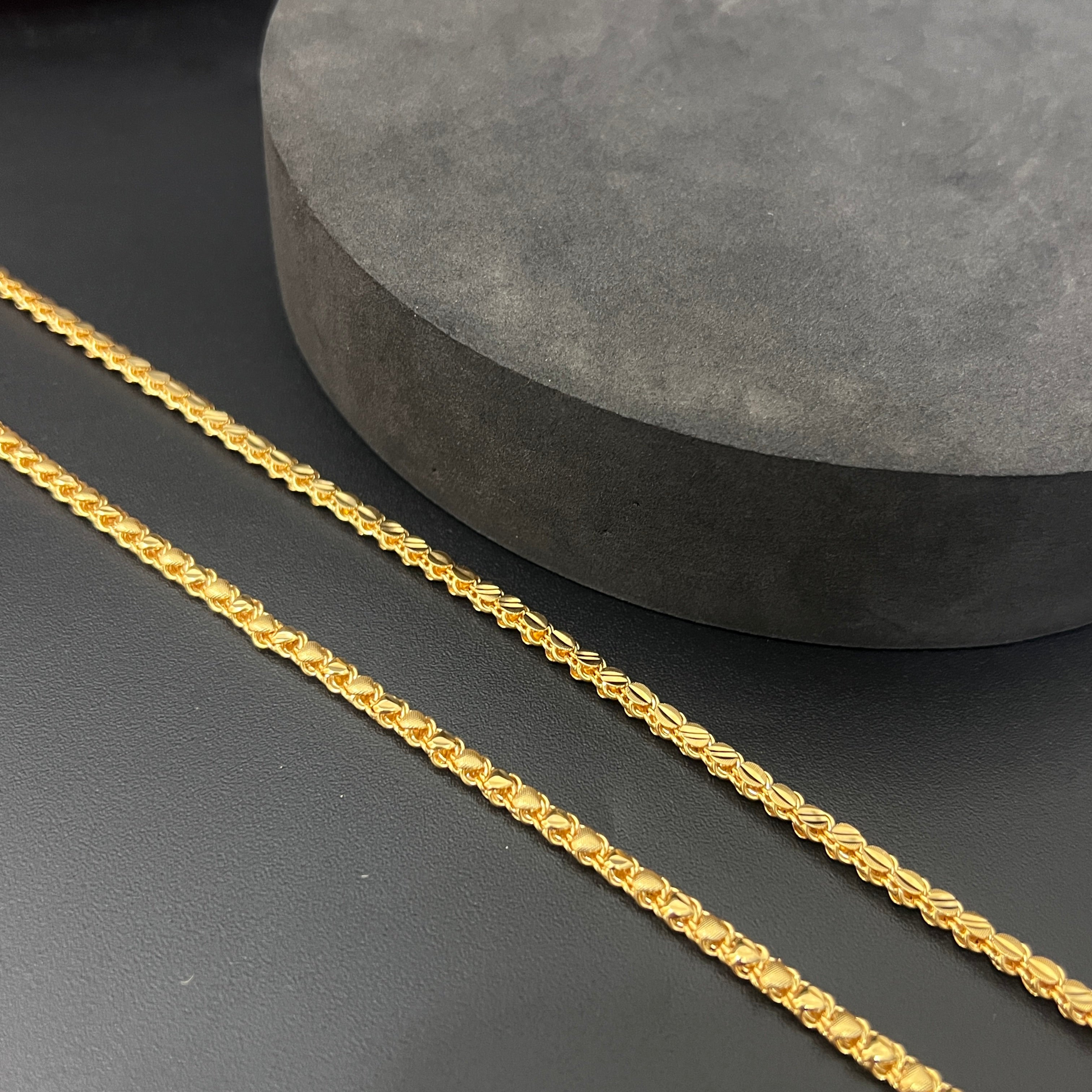 Silver Mens Chain Luxury Heart Gold Finish 925