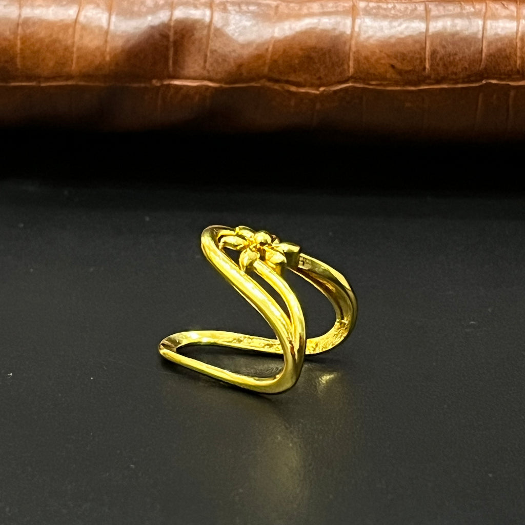 Silver Vanki Ring Gold Finished V03