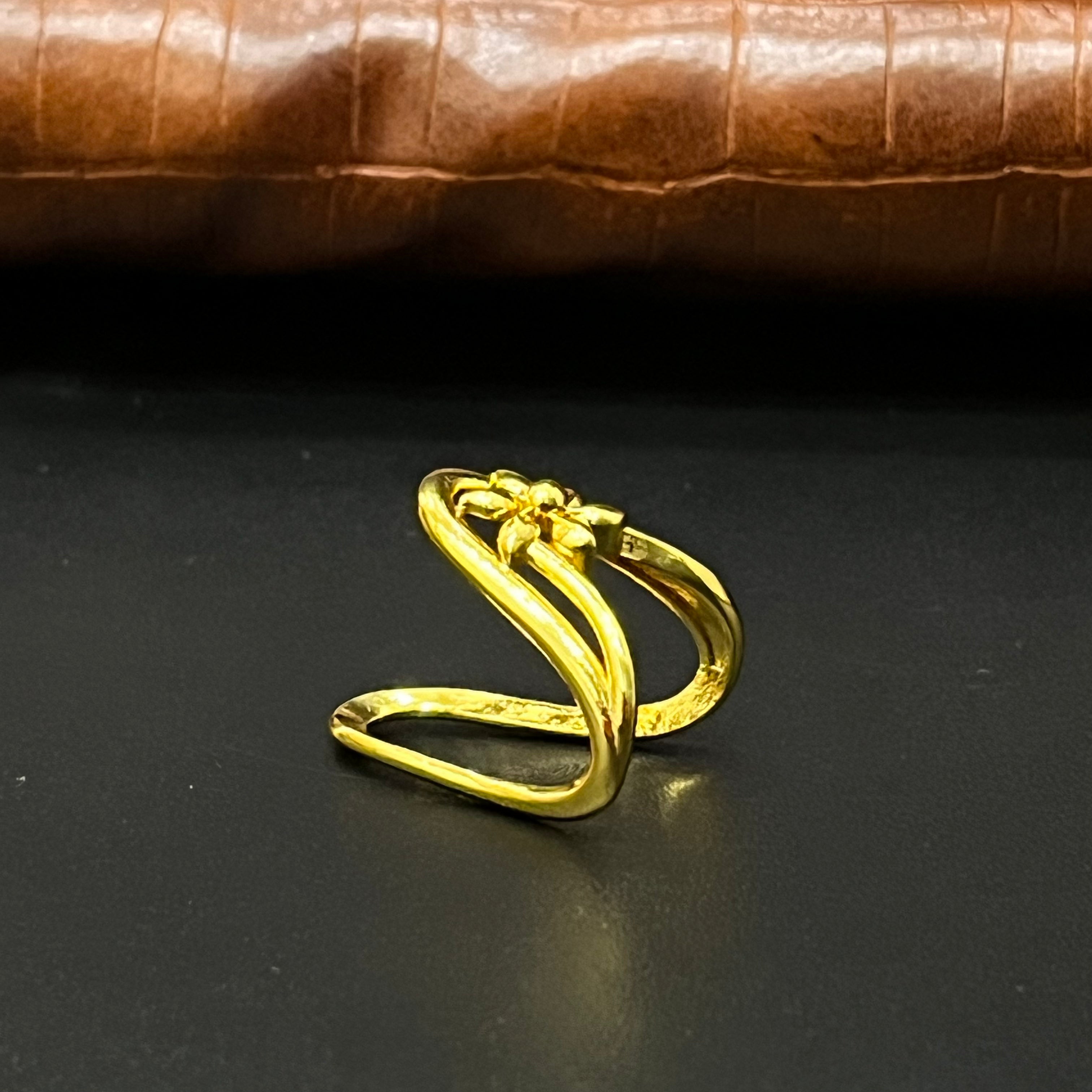 Silver Vanki Ring Gold Finished V03