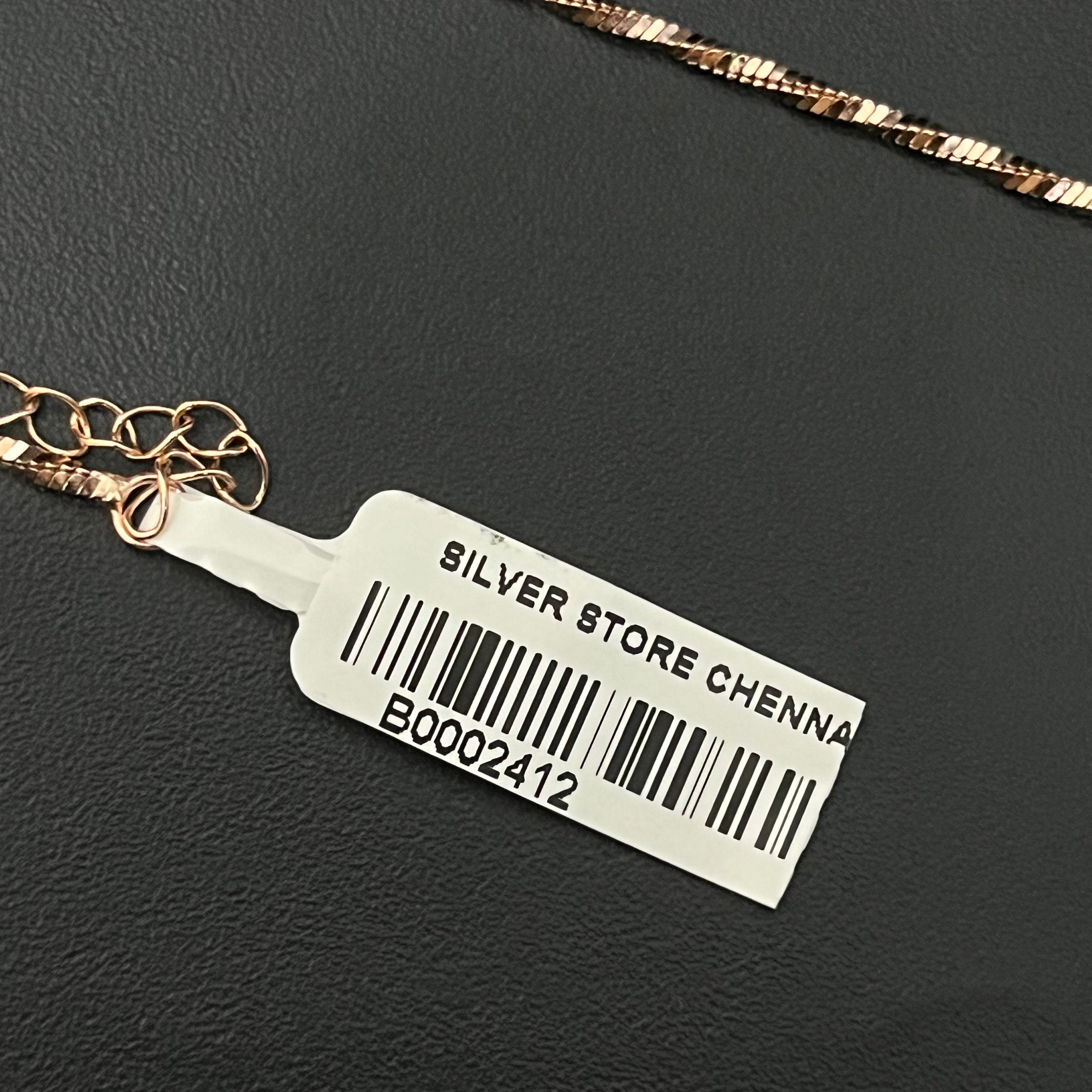 Silver Ladies Anklet Zig Zag 925