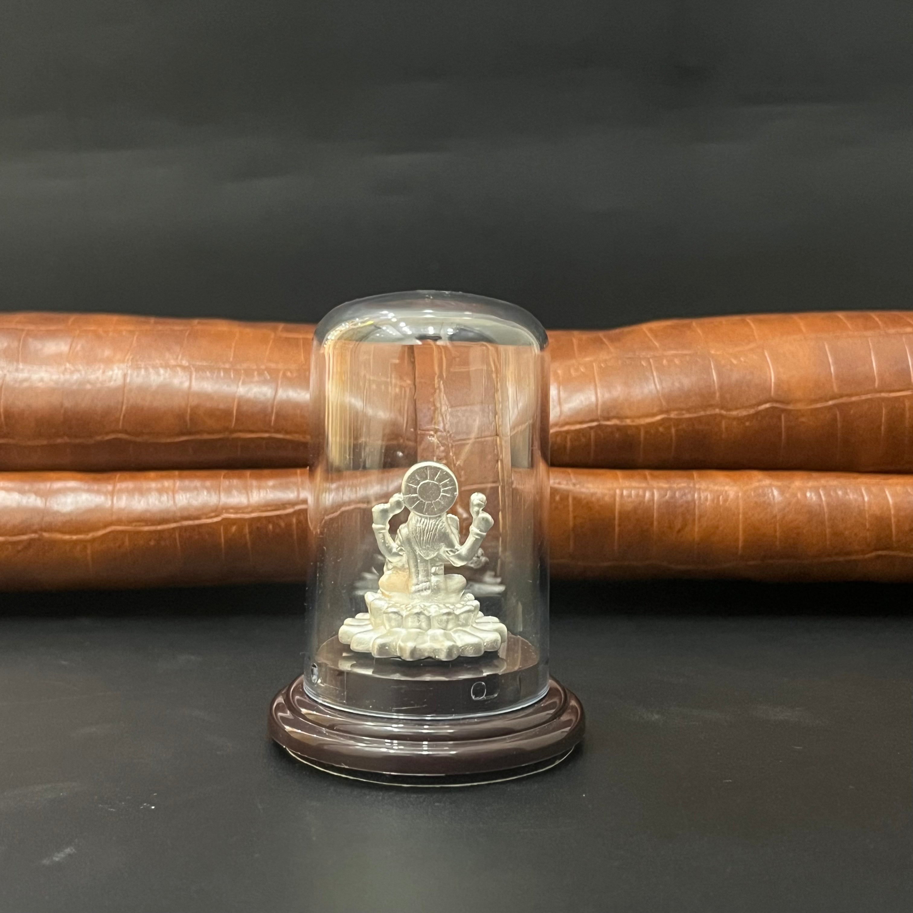Silver Lakshmi Idol Red 925