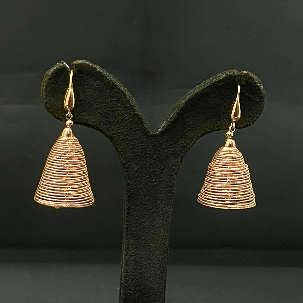 Silver Stud Spiral Jimiki Rose Gold 925 1