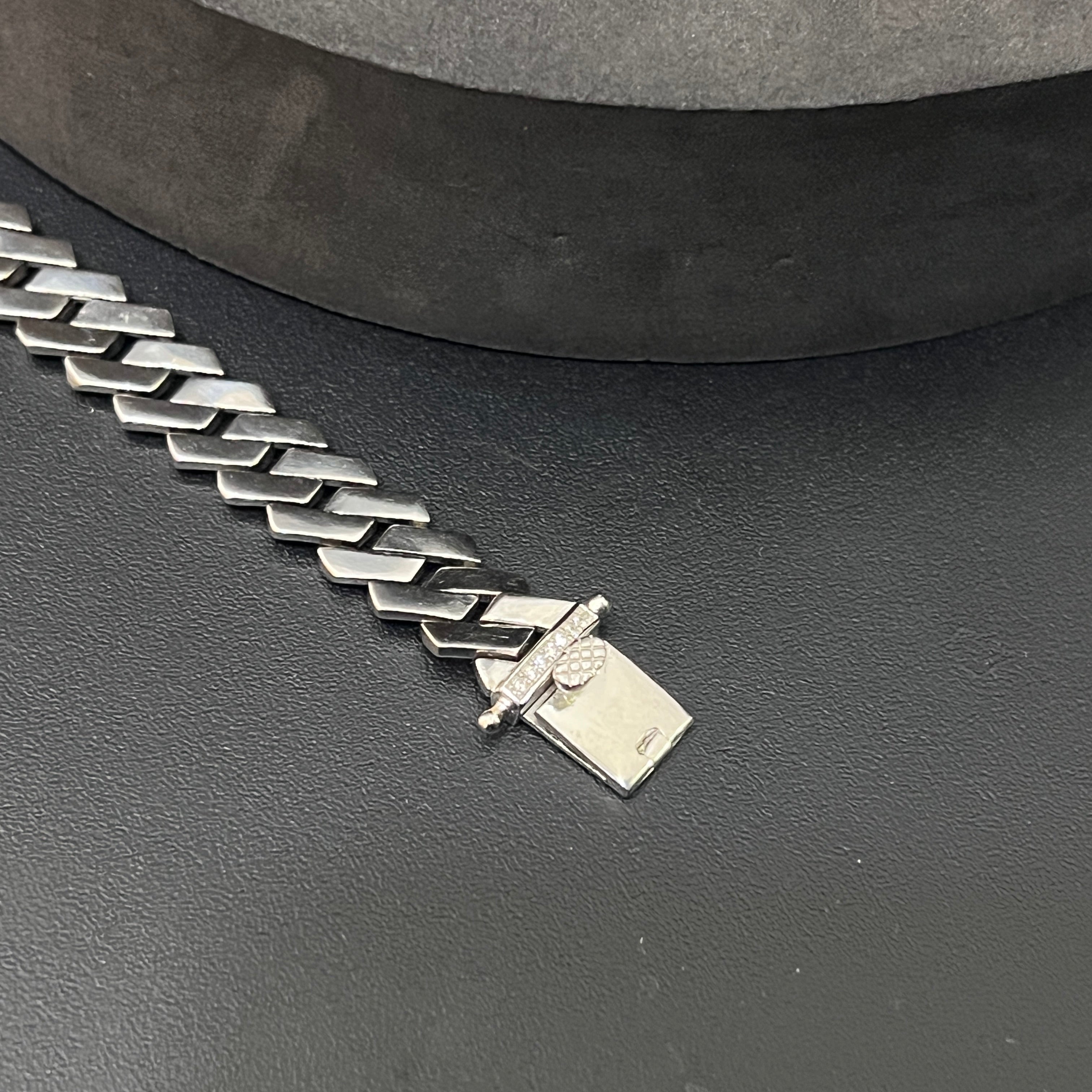 Silver Mens Bracelet Royal Cuban Link 925