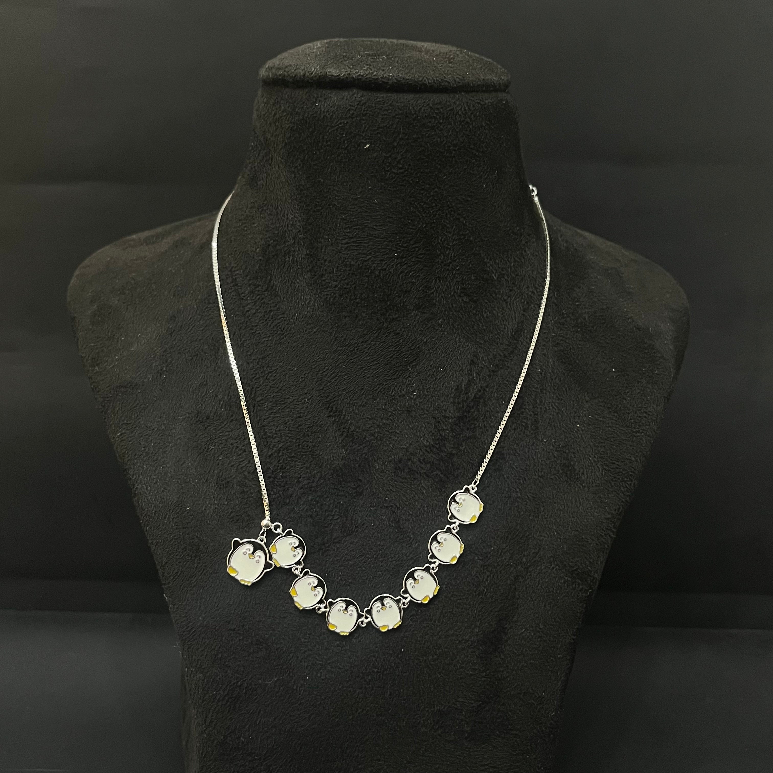 Silver Baby Chain Penguin