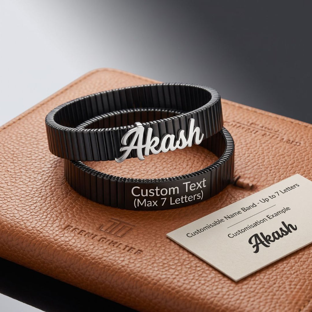Silver Customised Name Bracelet 925 ( Free Size)