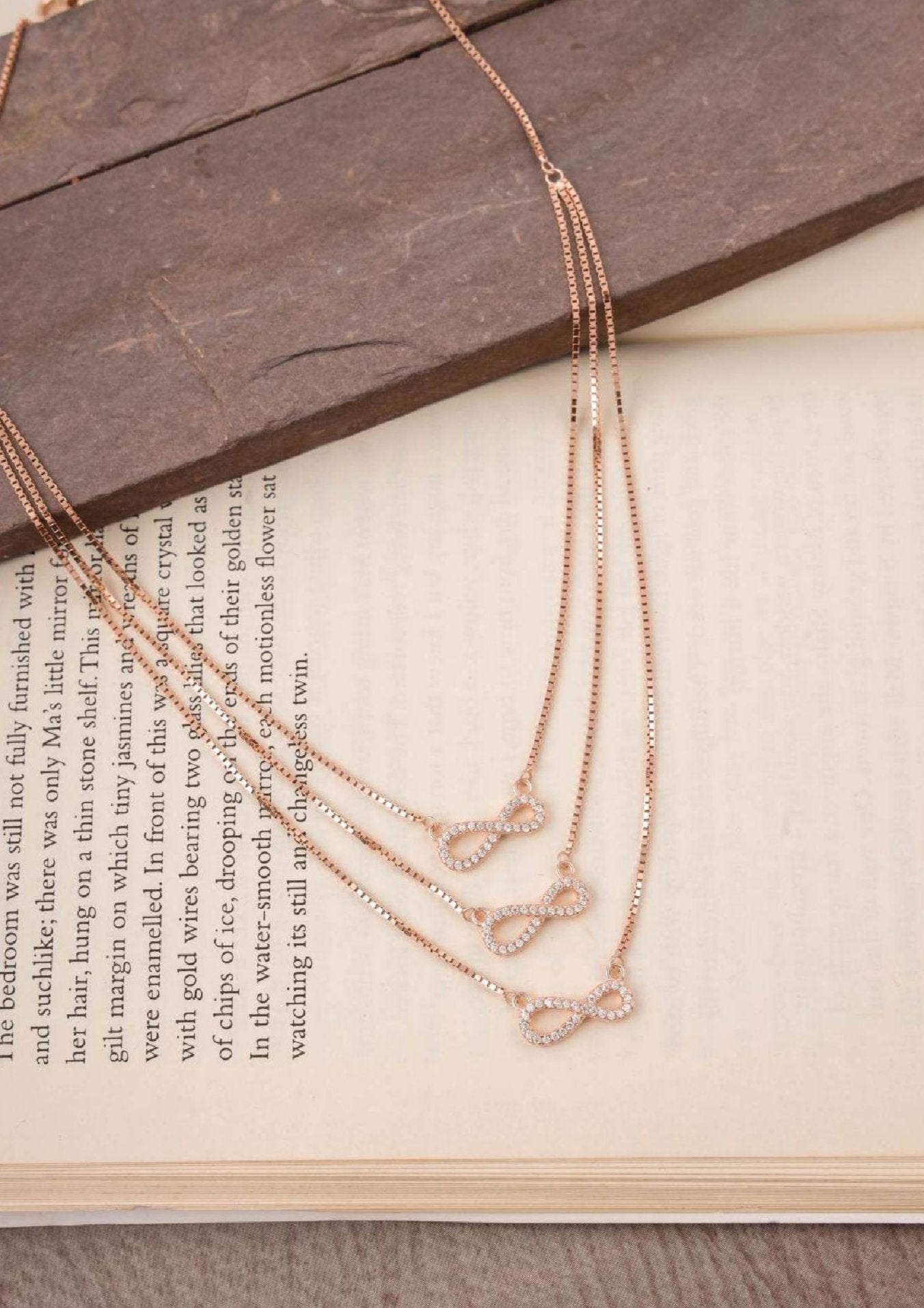 Ladies Pendent_Three Layer Infinity Chain