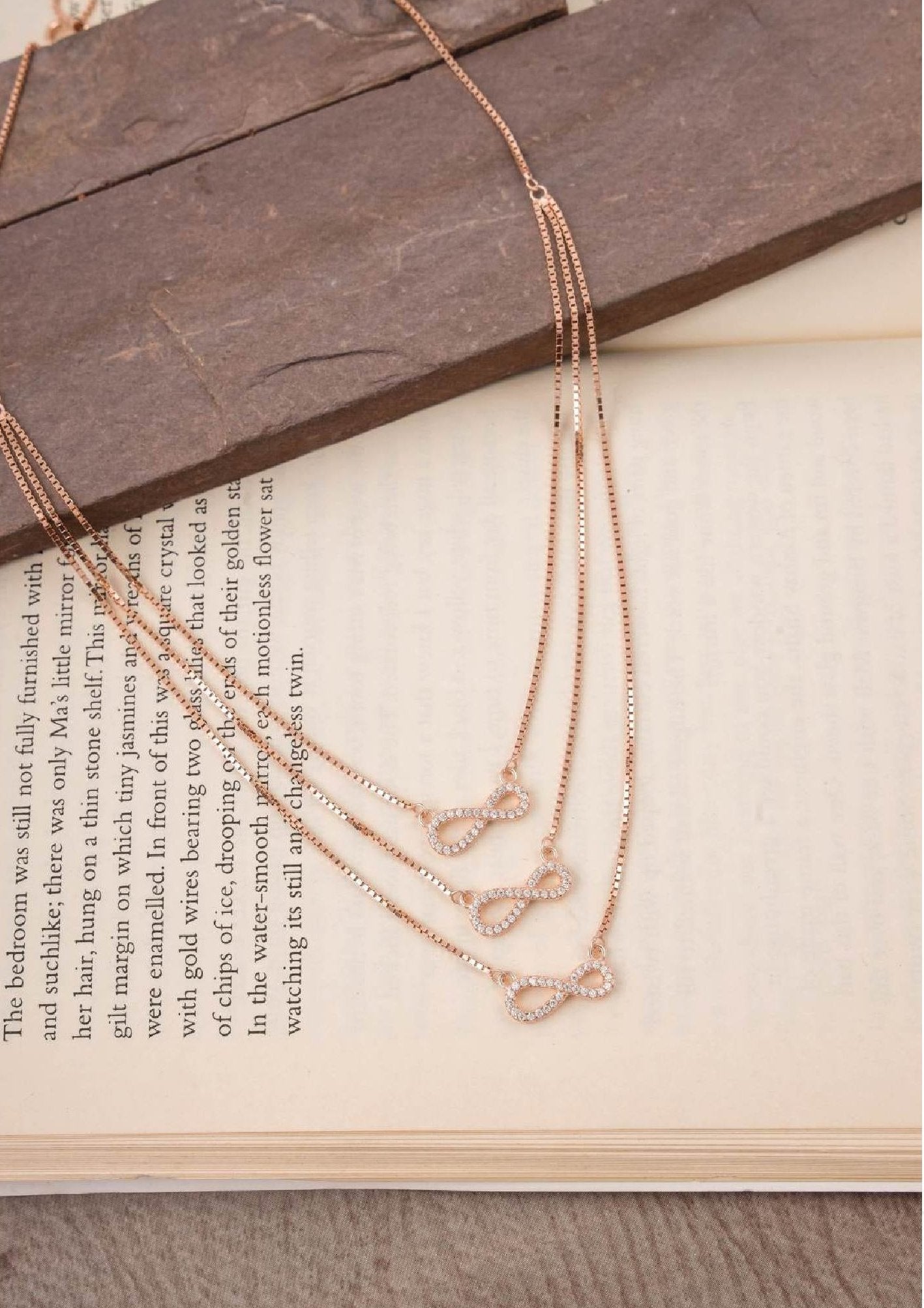 Ladies Pendent_Three Layer Infinity Chain