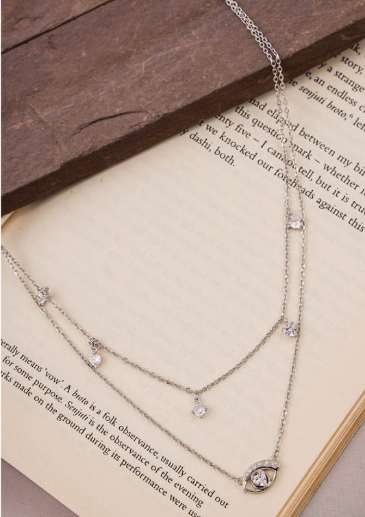 Ladies Pendent_Double Layer Bites & Eye Chain